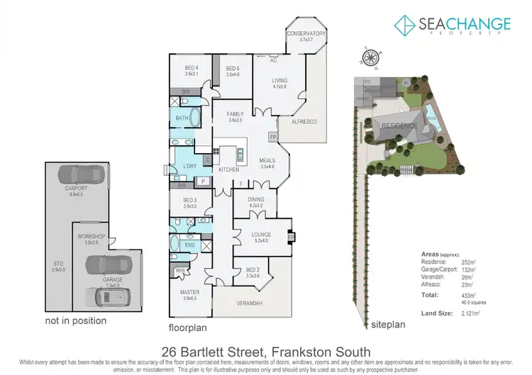 Floorplan of Homely house listing, 26 Bartlett Street, Frankston South VIC 3199