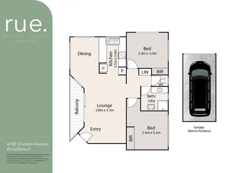 Floorplan of Homely apartment listing, 4/38 Chelsea Avenue, Broadbeach QLD 4218