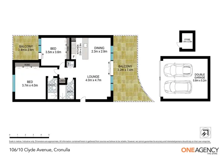Floorplan of Homely apartment listing, 106/10 Clyde Avenue, Cronulla NSW 2230