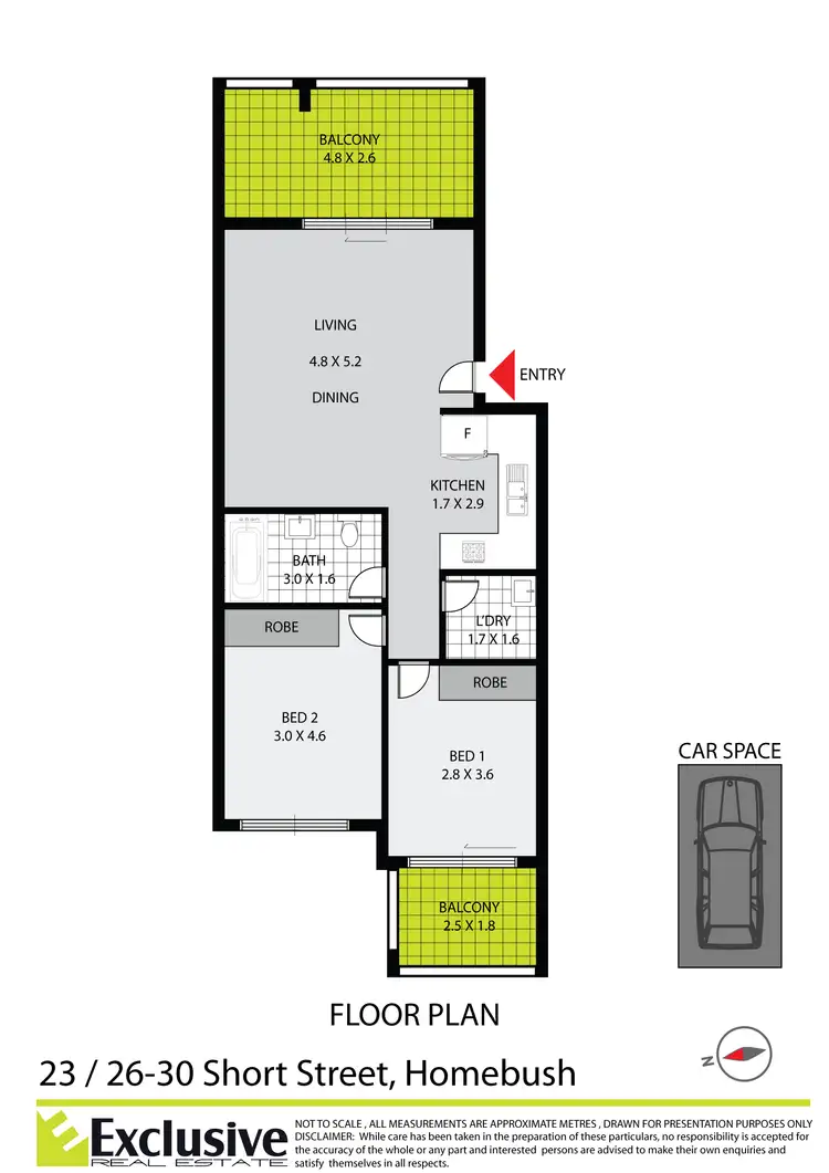 Floorplan of Homely unit listing, 23/26-30 Short Street, Homebush NSW 2140