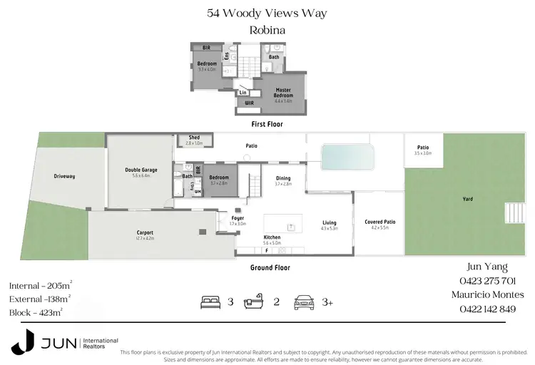 Floorplan of Homely house listing, 54 Woody Views Way, Robina QLD 4226