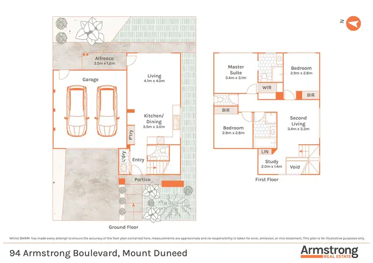 Floorplan of Homely house listing, 94 Armstrong Boulevard, Mount Duneed VIC 3217