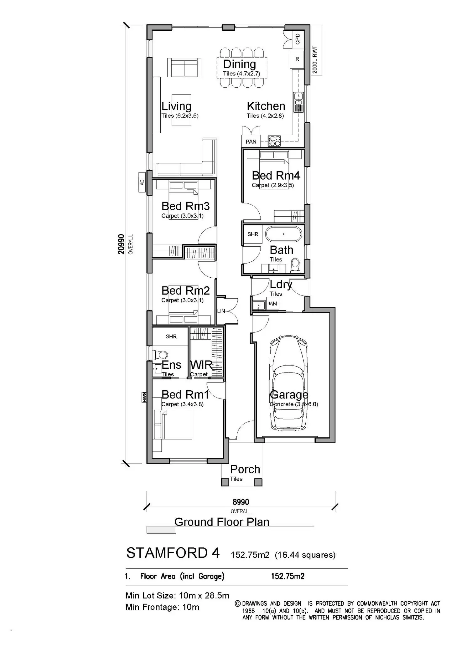 Floorplan of Homely house listing, 130 Webber Circuit, Bardia NSW 2565
