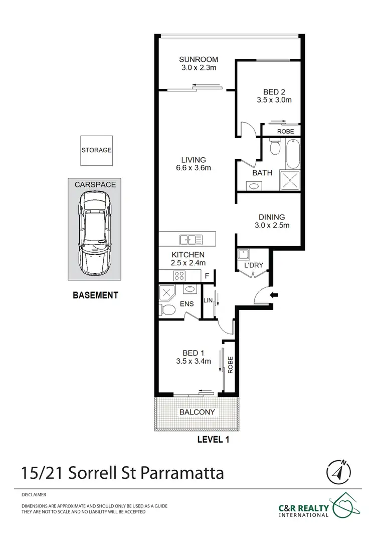 Floorplan of Homely apartment listing, 15/21 Sorrell Street, Parramatta NSW 2150