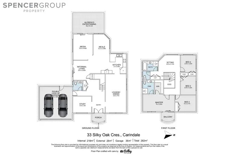 Floorplan of Homely house listing, 33 Silky Oak Crescent, Carindale QLD 4152