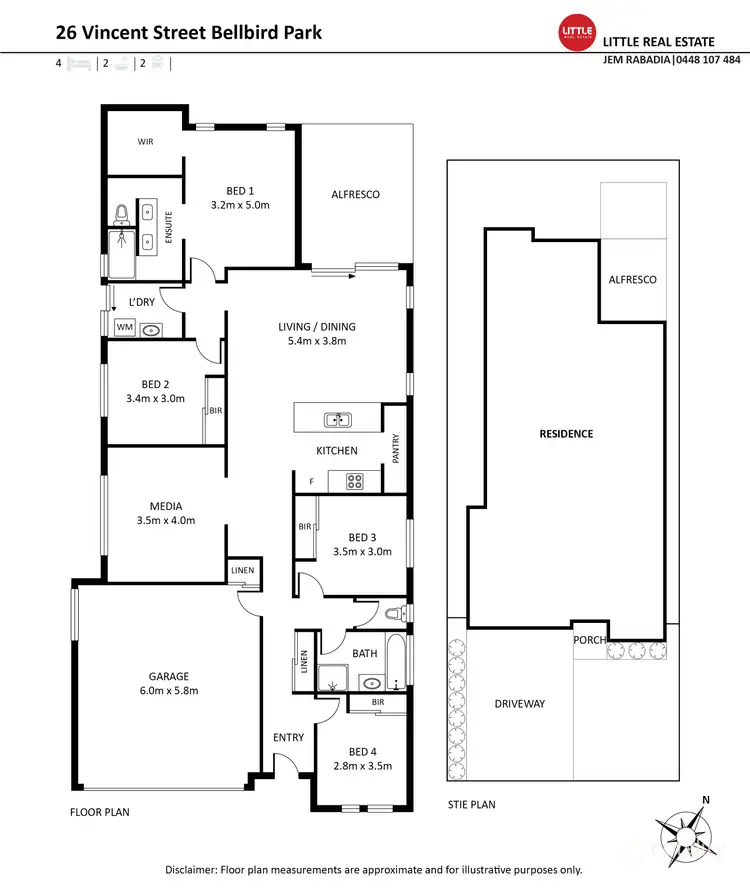 Floorplan of Homely house listing, 26 Vincent Street, Bellbird Park QLD 4300