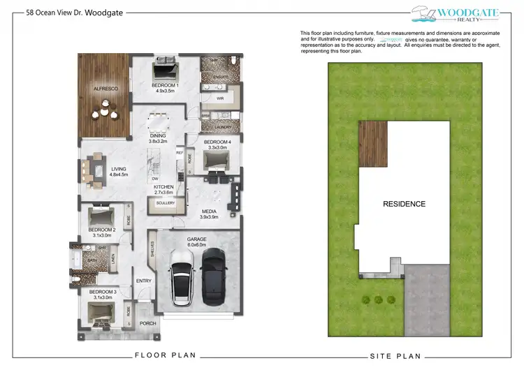 Floorplan of Homely house listing, 58 OCEAN VIEW DRIVE, Woodgate QLD 4660