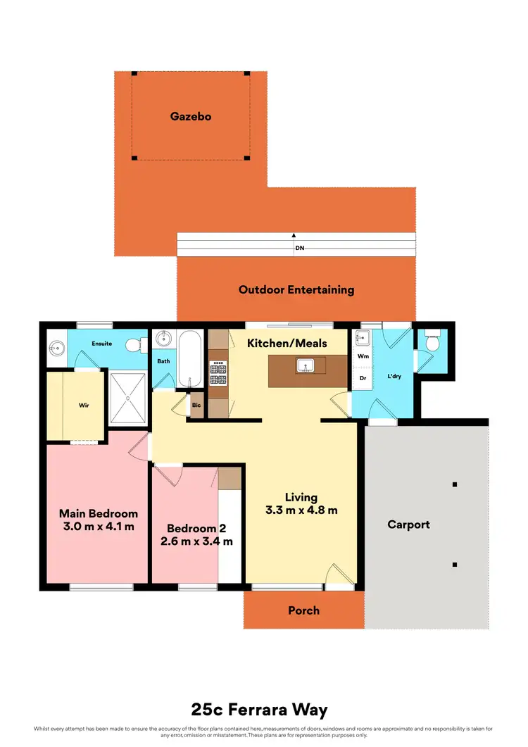 Floorplan of Homely house listing, 25C Ferrara Way, Girrawheen WA 6064