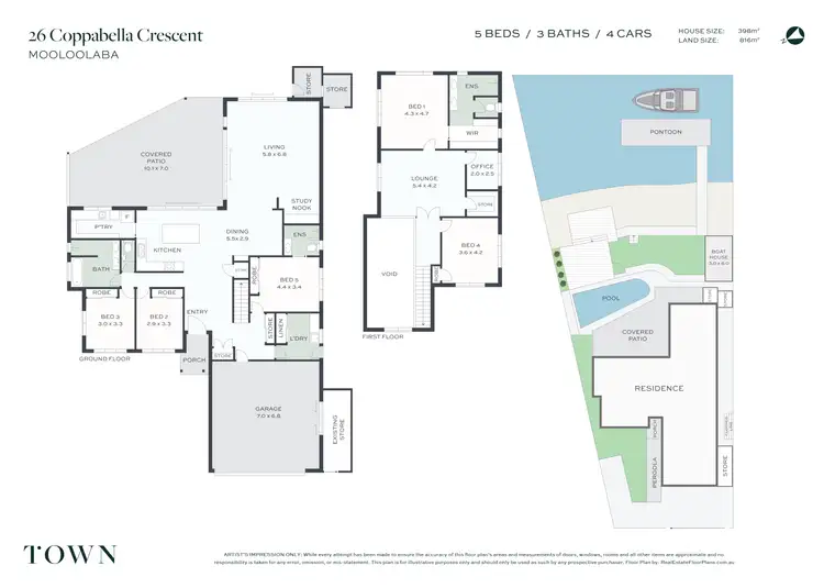 Floorplan of Homely house listing, 26 Coppabella Crescent, Mooloolaba QLD 4557