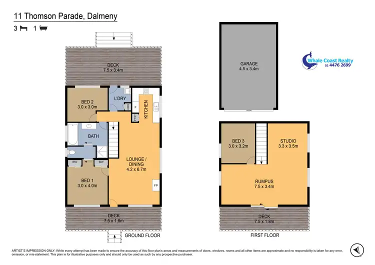 Floorplan of Homely house listing, 11 Thomson Parade, Dalmeny NSW 2546