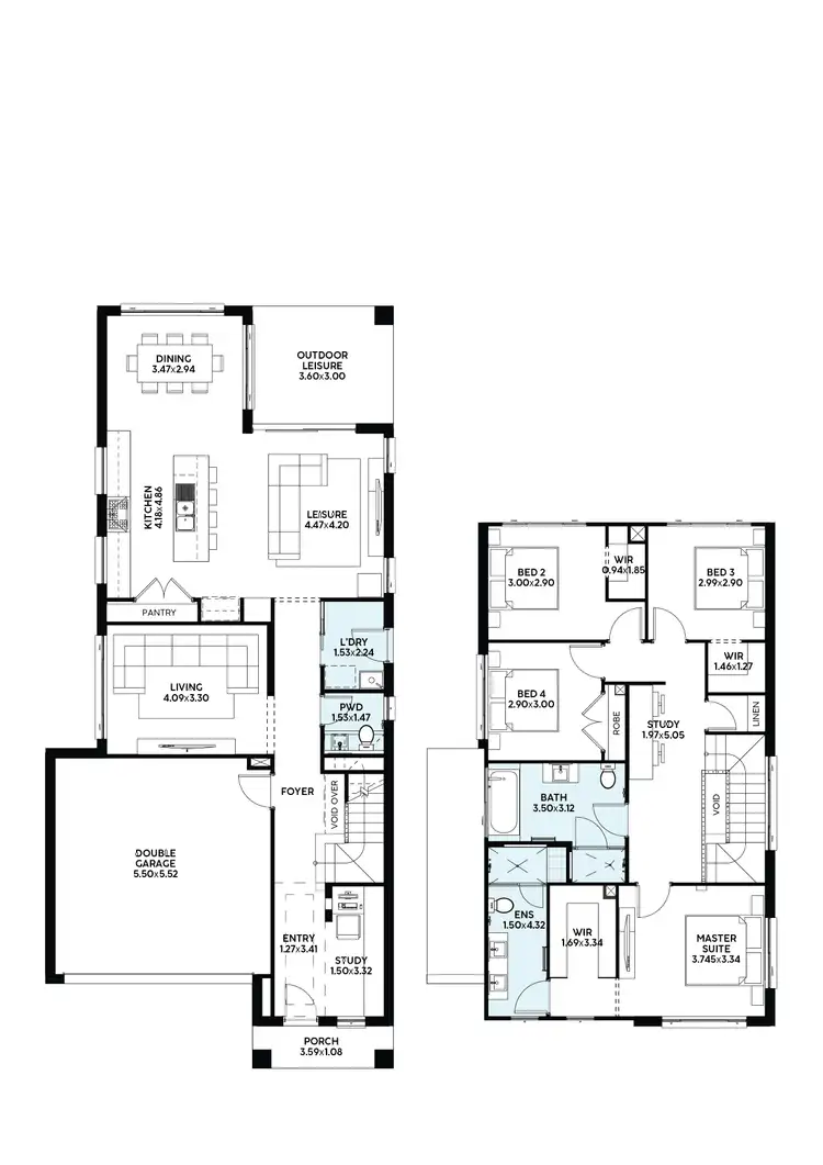 Floorplan of Homely house listing, lot 9636/7 Wilenski Way, Catherine Field NSW 2557