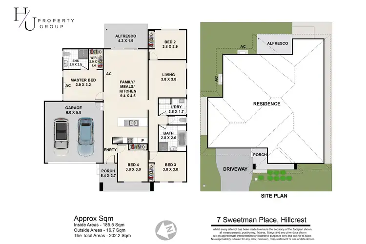 Floorplan of Homely house listing, 7 Sweetman Place, Hillcrest QLD 4118
