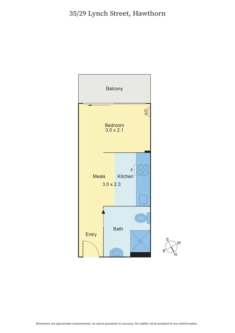 Floorplan of Homely apartment listing, 35/29 Lynch Street, Hawthorn VIC 3122