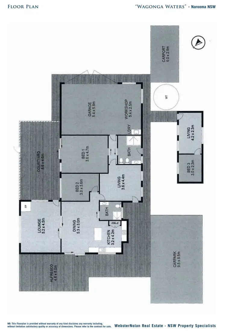 Floorplan of Homely rural property listing, 950 Wagonga Scenic Drive, Narooma NSW 2546