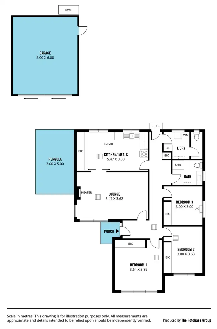 Floorplan of Homely house listing, 16 Nilpena Avenue, Park Holme SA 5043