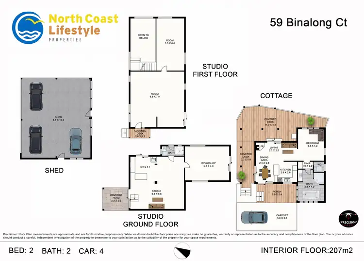 Floorplan of Homely rural property listing, 59 Binalong Court, Upper Burringbar NSW 2483