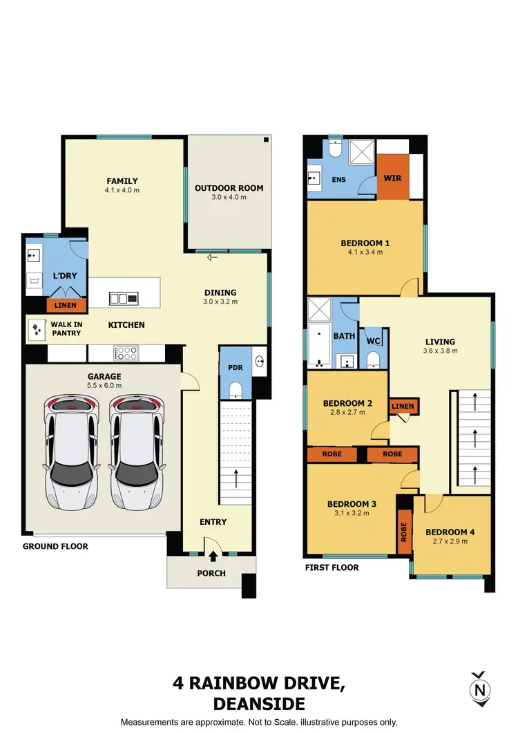 Floorplan of Homely house listing, 4 Rainbow Drive, Deanside VIC 3336