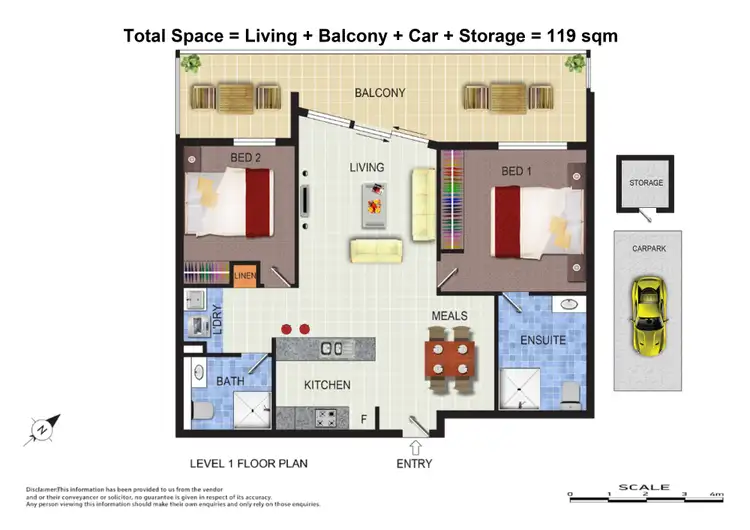 Floorplan of Homely apartment listing, 46/275 Flemington Road, Franklin ACT 2913
