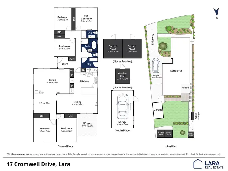 Floorplan of Homely house listing, 17 Cromwell Drive, Lara VIC 3212