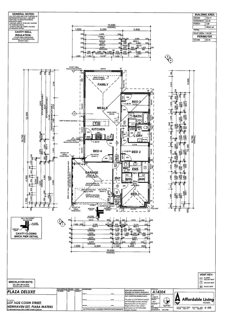 Floorplan of Homely house listing, 1 Cosin Street, Piara Waters WA 6112