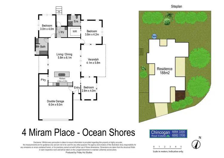 Floorplan of Homely house listing, 4 Miram Place, Ocean Shores NSW 2483