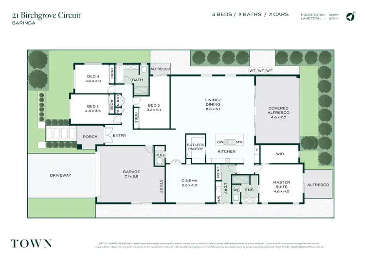 Floorplan of Homely house listing, 21 Birchgrove Circuit, Baringa QLD 4551
