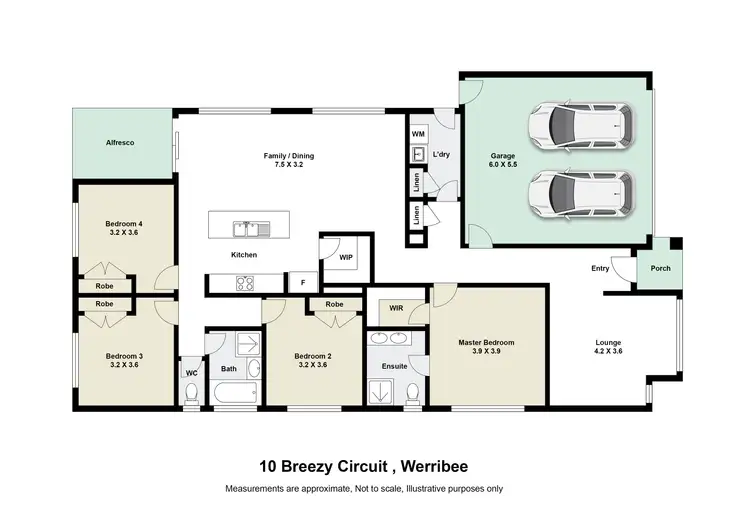 Floorplan of Homely house listing, 10 Breezy Circuit, Werribee VIC 3030