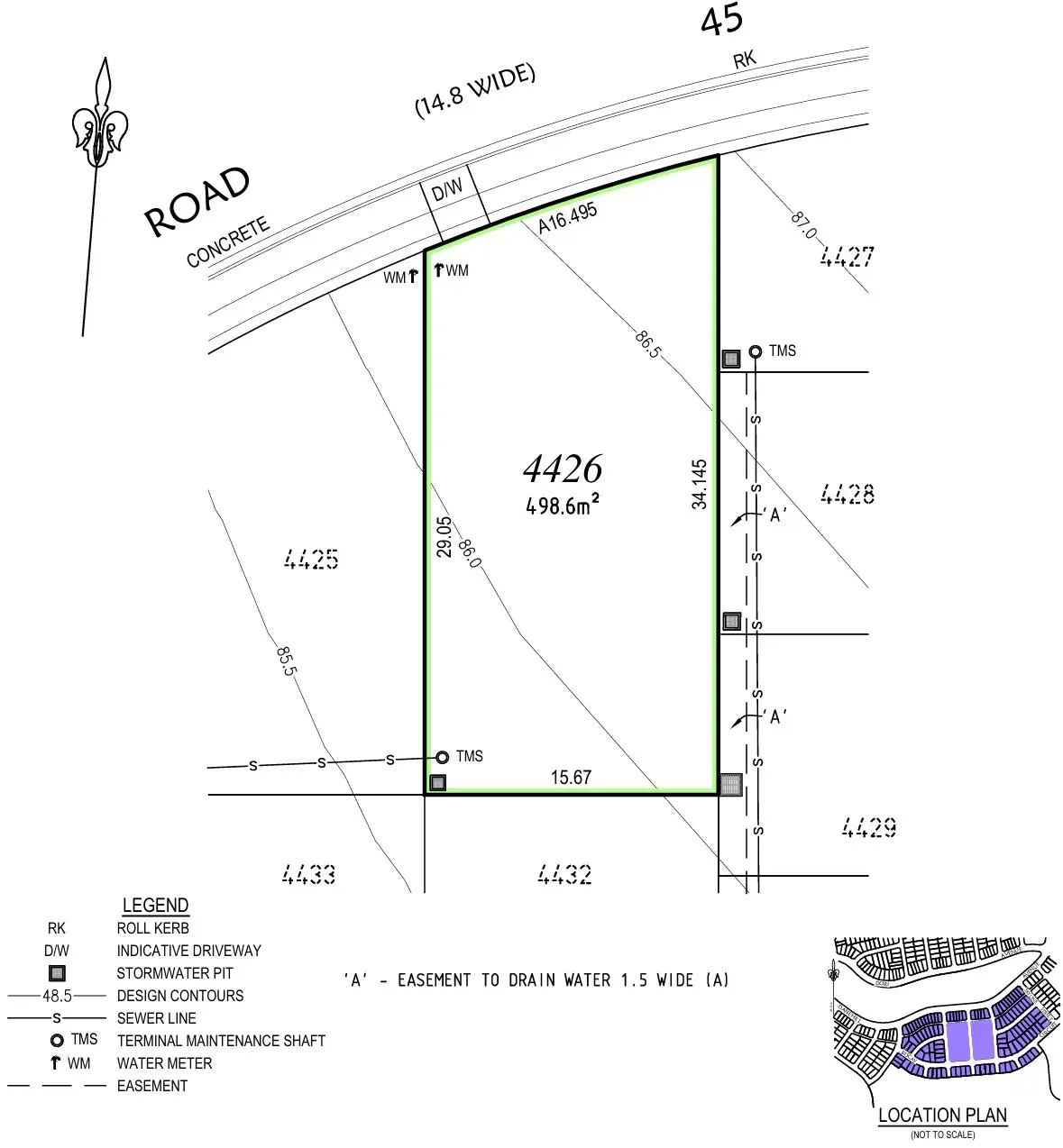Floorplan of Homely land listing, LOT 4426 Proposed Rd, Menangle Park NSW 2563