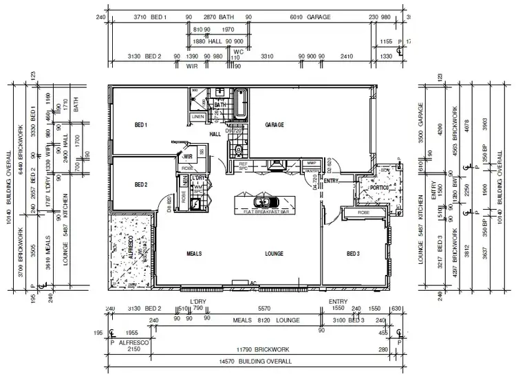 Floorplan of Homely townhouse listing, 14 Verbena Street, Baranduda VIC 3691