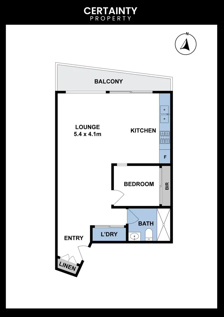 Floorplan of Homely apartment listing, 11/297 Pascoe Vale Road, Essendon VIC 3040
