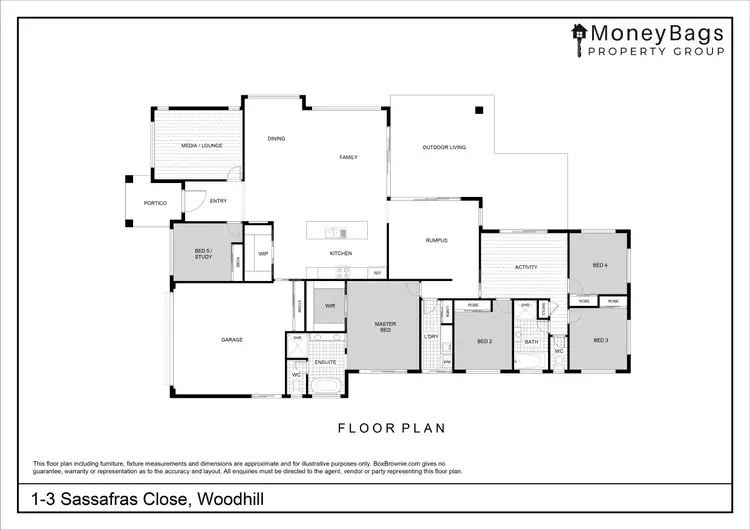 Floorplan of Homely house listing, 1-3 Sassafras Close, Woodhill QLD 4285