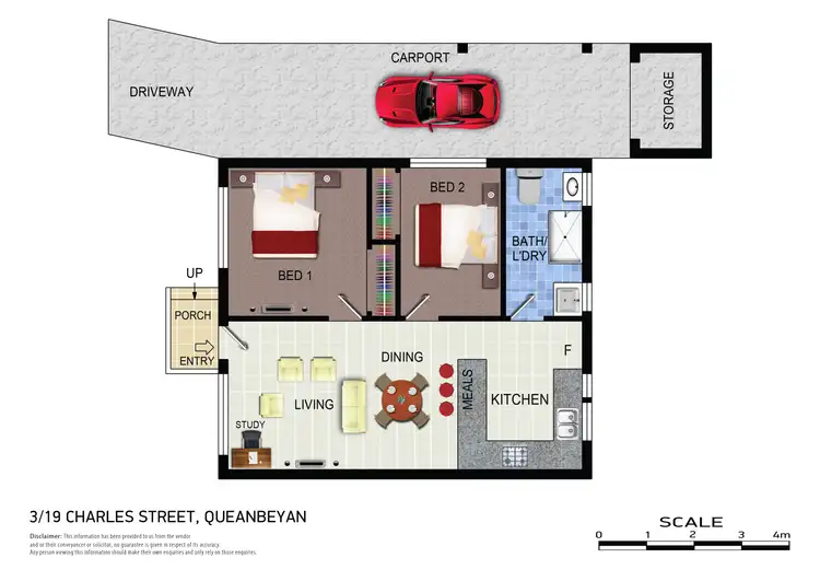 Floorplan of Homely unit listing, 3/19 Charles Street, Queanbeyan NSW 2620