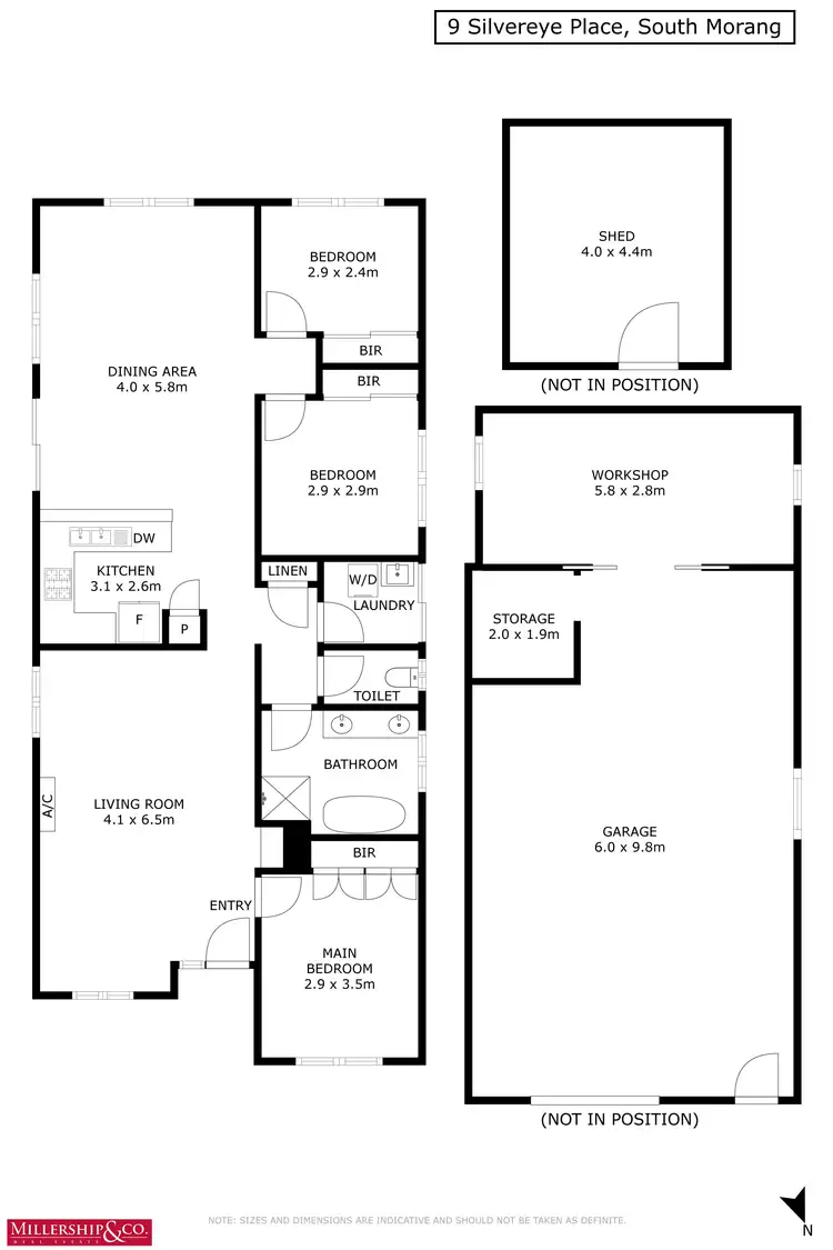 Floorplan of Homely house listing, 9 Silvereye Place, South Morang VIC 3752