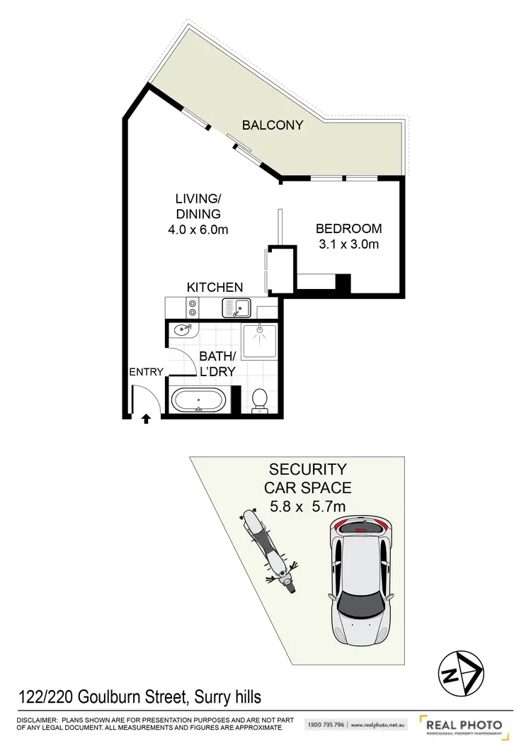 Floorplan of Homely apartment listing, 122/220 Goulburn Street, Darlinghurst NSW 2010