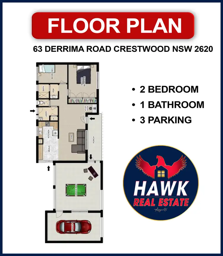 Floorplan of Homely house listing, 63 Derrima Road, Crestwood NSW 2620