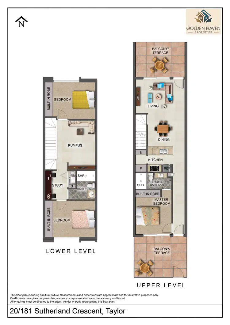 Floorplan of Homely townhouse listing, 20/181 Sutherland Crescent, Taylor ACT 2913