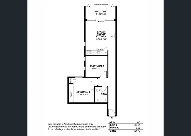 Floorplan of Homely apartment listing, 1001/10 Balfours Way, Adelaide SA 5000
