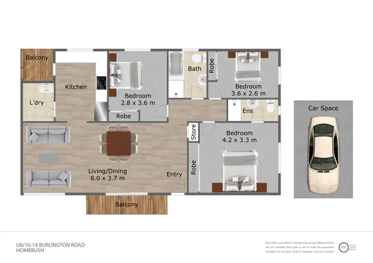 Floorplan of Homely unit listing, 6/10-14 Burlington Road, Homebush NSW 2140