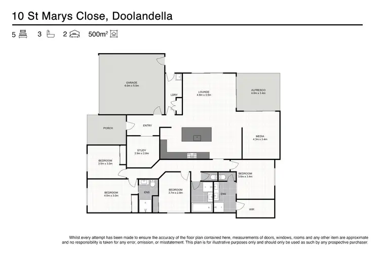 Floorplan of Homely house listing, 10 Saint Marys Close, Doolandella QLD 4077