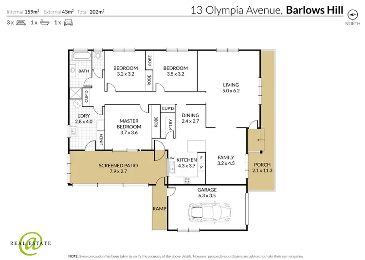 Floorplan of Homely house listing, 13 Olympia Avenue, Barlows Hill QLD 4703