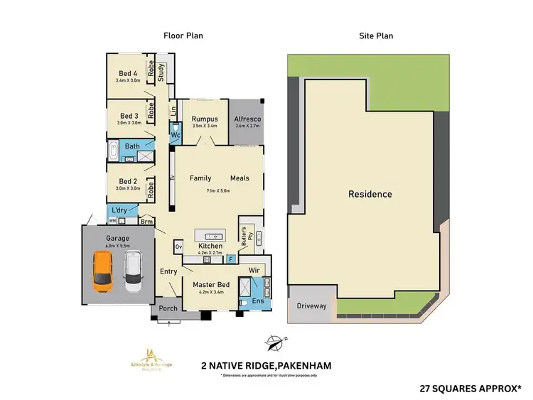 Floorplan of Homely house listing, 2 Native Rdge, Pakenham VIC 3810