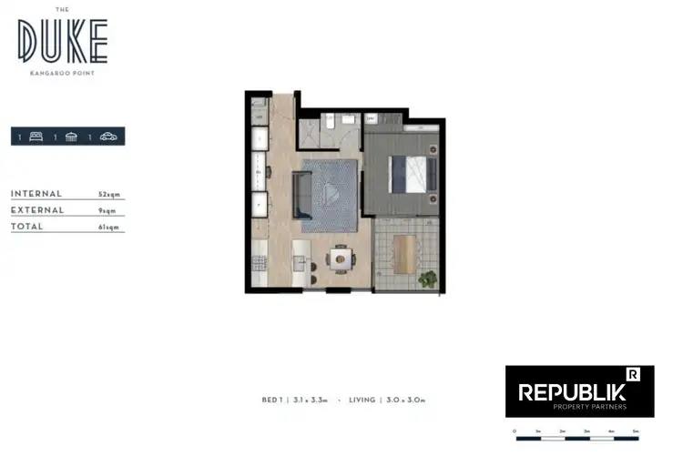Floorplan of Homely apartment listing, 1103/18 Duke Street, Kangaroo Point QLD 4169