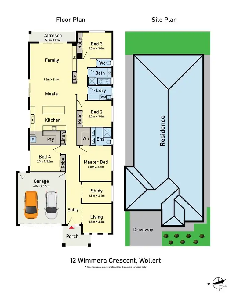 Floorplan of Homely house listing, 12 Wimmera Crescent, Wollert VIC 3750