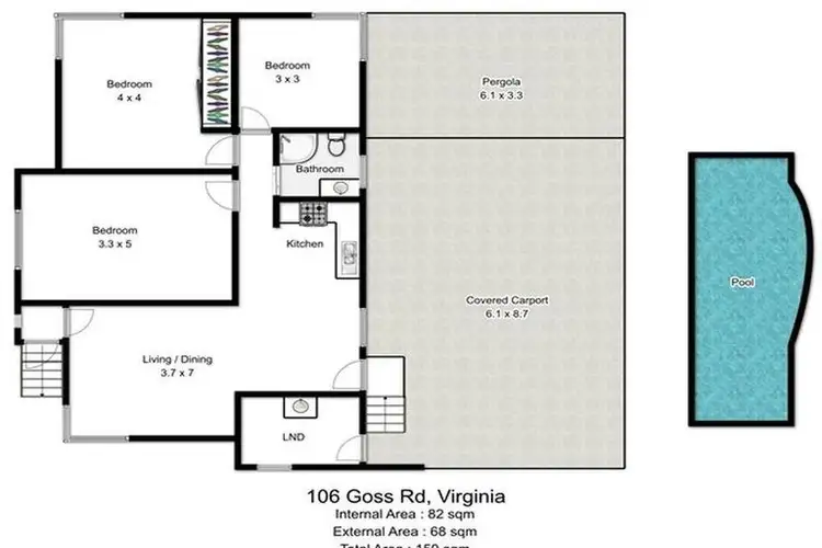 Floorplan of Homely house listing, 106 Goss Road, Virginia QLD 4014