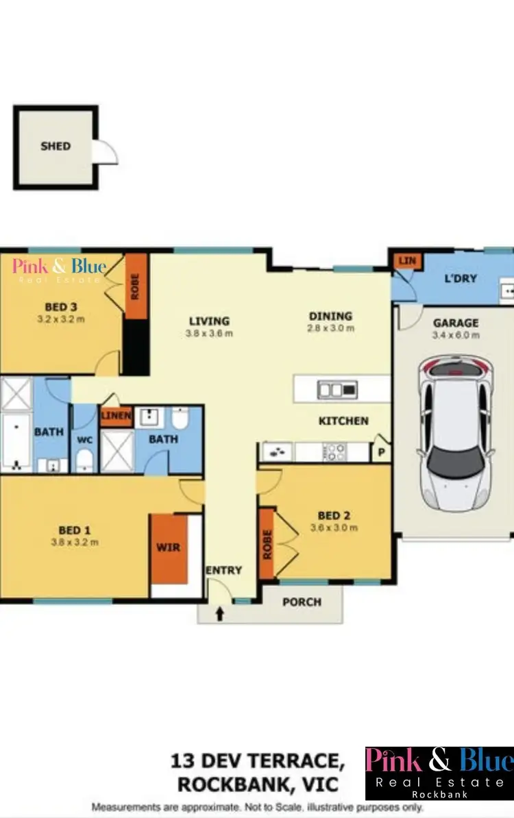 Floorplan of Homely house listing, 13 Dev Terrace, Rockbank VIC 3335