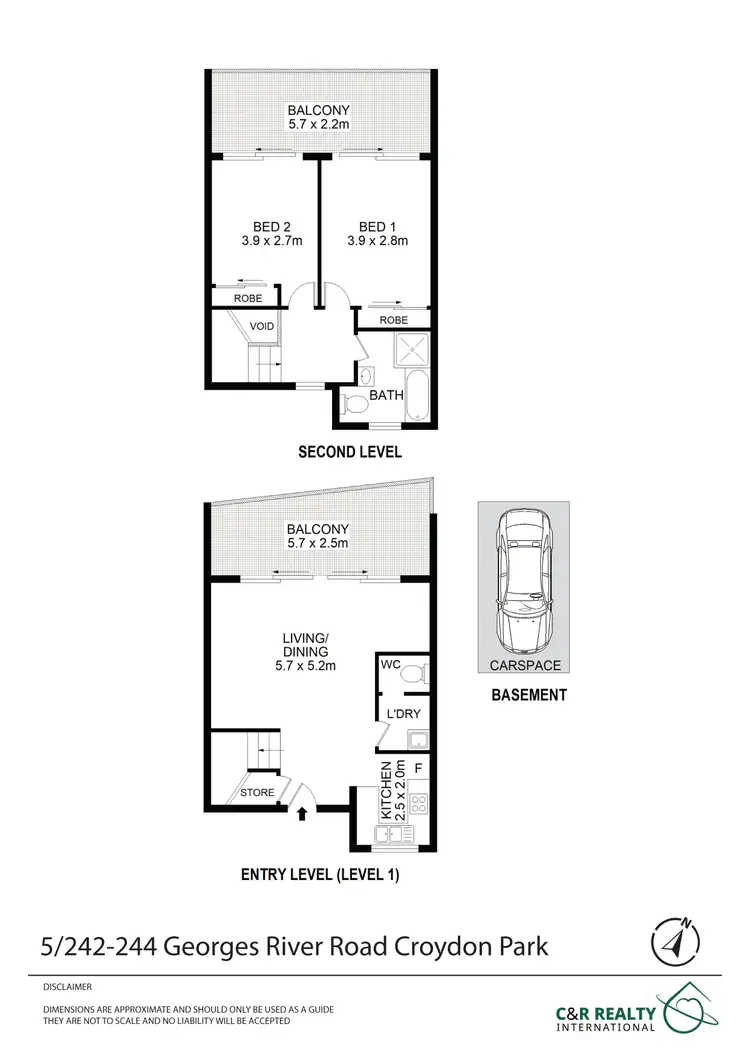 Floorplan of Homely apartment listing, 5/242-244 Georges River Road, Croydon Park NSW 2133