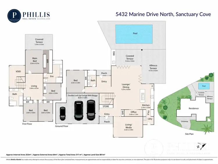 Floorplan of Homely house listing, 5432 Marine Drive North, Sanctuary Cove QLD 4212