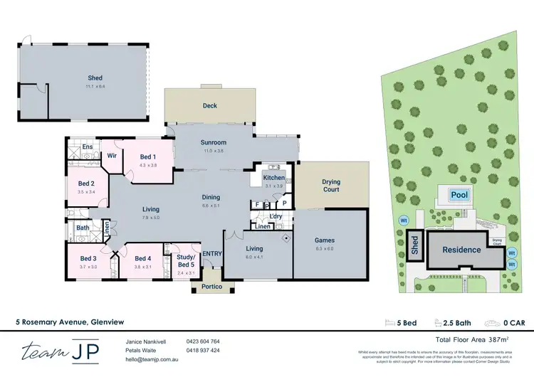Floorplan of Homely house listing, 5 Rosemary Avenue, Glenview QLD 4553