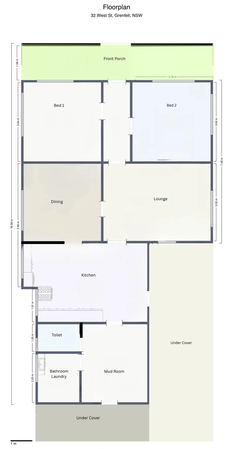 Floorplan of Homely house listing, 30 WEST STREET, Grenfell NSW 2810