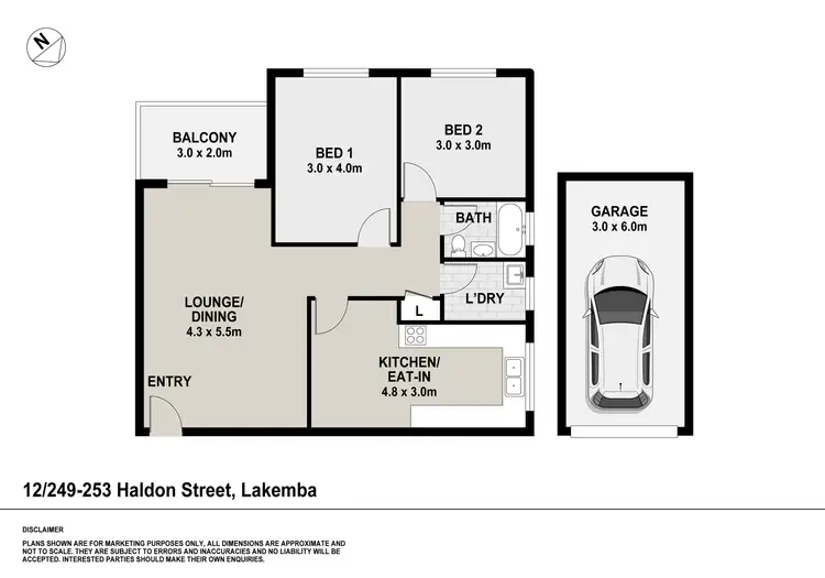 Floorplan of Homely unit listing, 12/249-253 Haldon Street, Lakemba NSW 2195